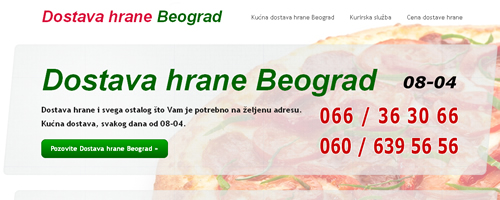 Dostava hrane Beograd