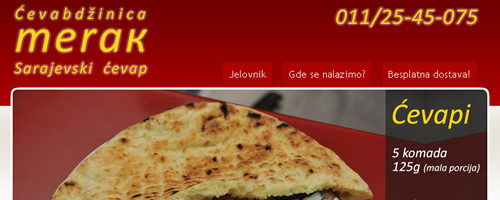 Ćevabdžinica Merak - Sarajevski ćevap, Beograd